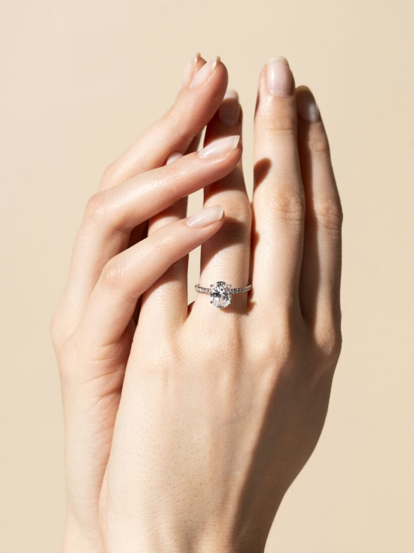 Anillo de compromiso Eonian con diamante, corte 2
