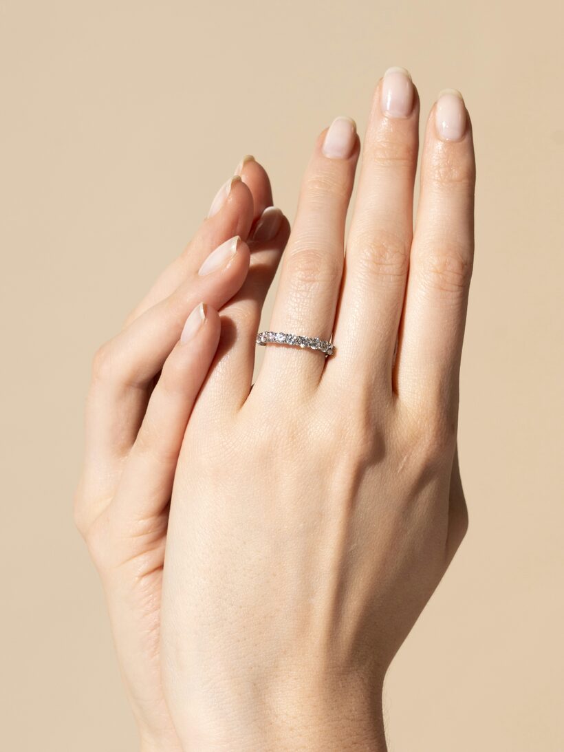 Anillo de compromiso Eonian con diamante, corte 7